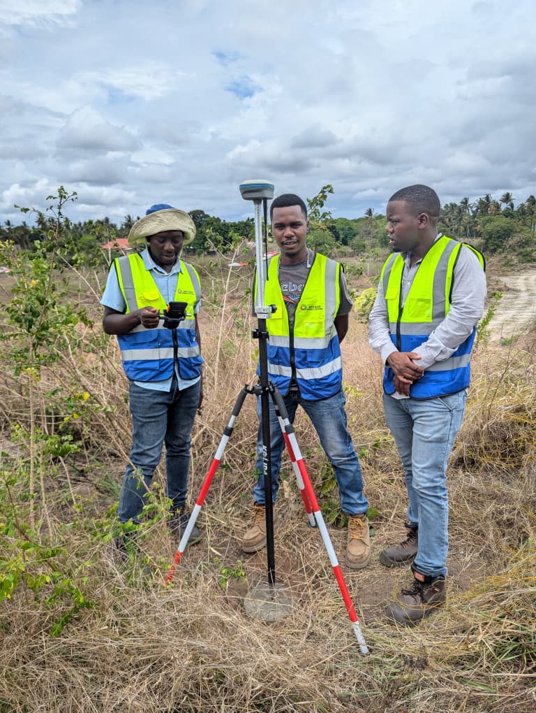 Survey team in the field